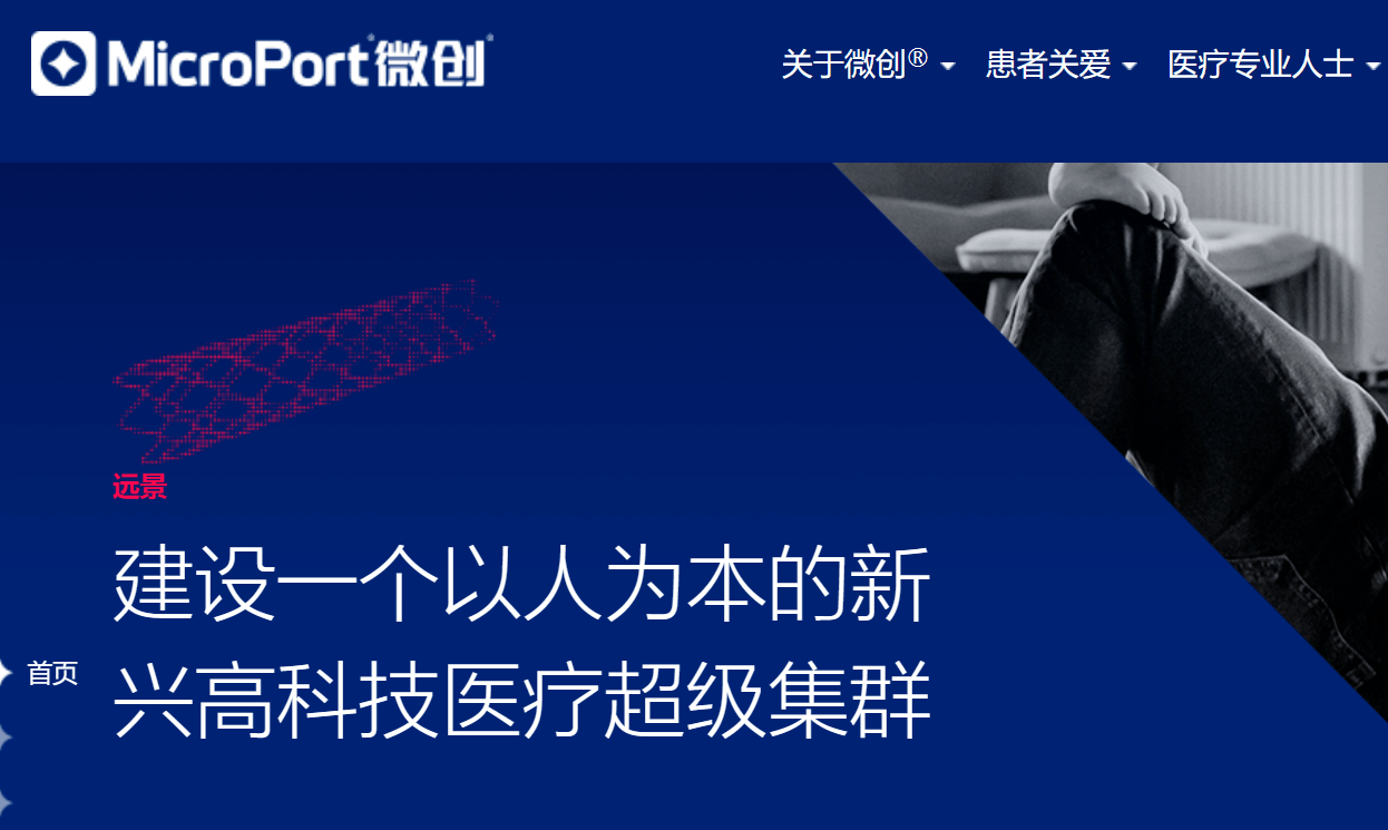 微创医疗公司,高端医疗器械集团