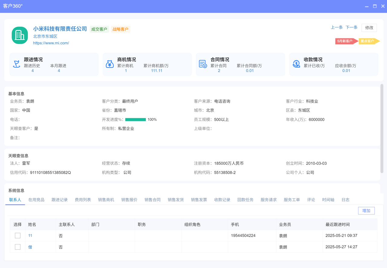 图片来自于八骏CRM客户360°